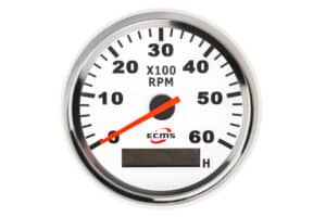 Тахометр и моточасы для лодки ECMS CMH3-WS-3K
