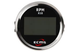 Тахометр з лічильником мотогодин для човна ECMS PLT2-BS-240-33