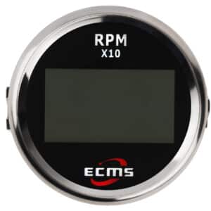 Тахометр з лічильником мотогодин для човна ECMS PLT2-BS-240-33
