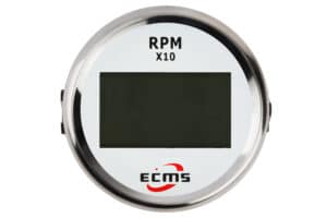 Тахометр з лічильником мотогодин для човна ECMS PLT2-WS-240-33