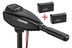 Лодочный электромотор Fisher 55 + два аккумулятора Fisher 85AH GEL