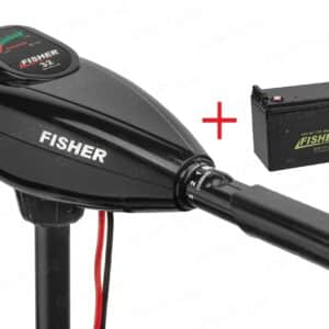 Човновий електромотор Fisher 32 + акумулятор Fisher 80AH AGM