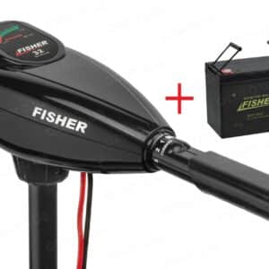 Човновий електромотор Fisher 32 + акумулятор Fisher 90AH AGM