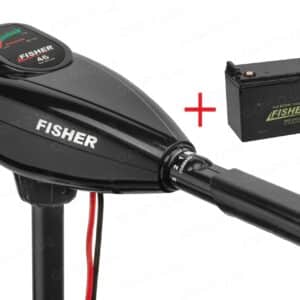 Човновий електромотор Fisher 46 + акумулятор Fisher 120AH AGM
