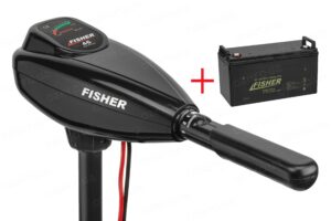 Лодочный электромотор Fisher 46 + аккумулятор Fisher 120AH GEL
