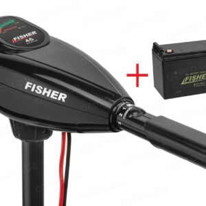 Човновий електромотор Fisher 46 + акумулятор Fisher 120AH GEL