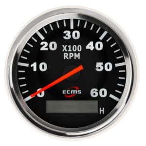 Тахометр та лічильник мотогодин для човна ECMS CMH3-BS-3K
